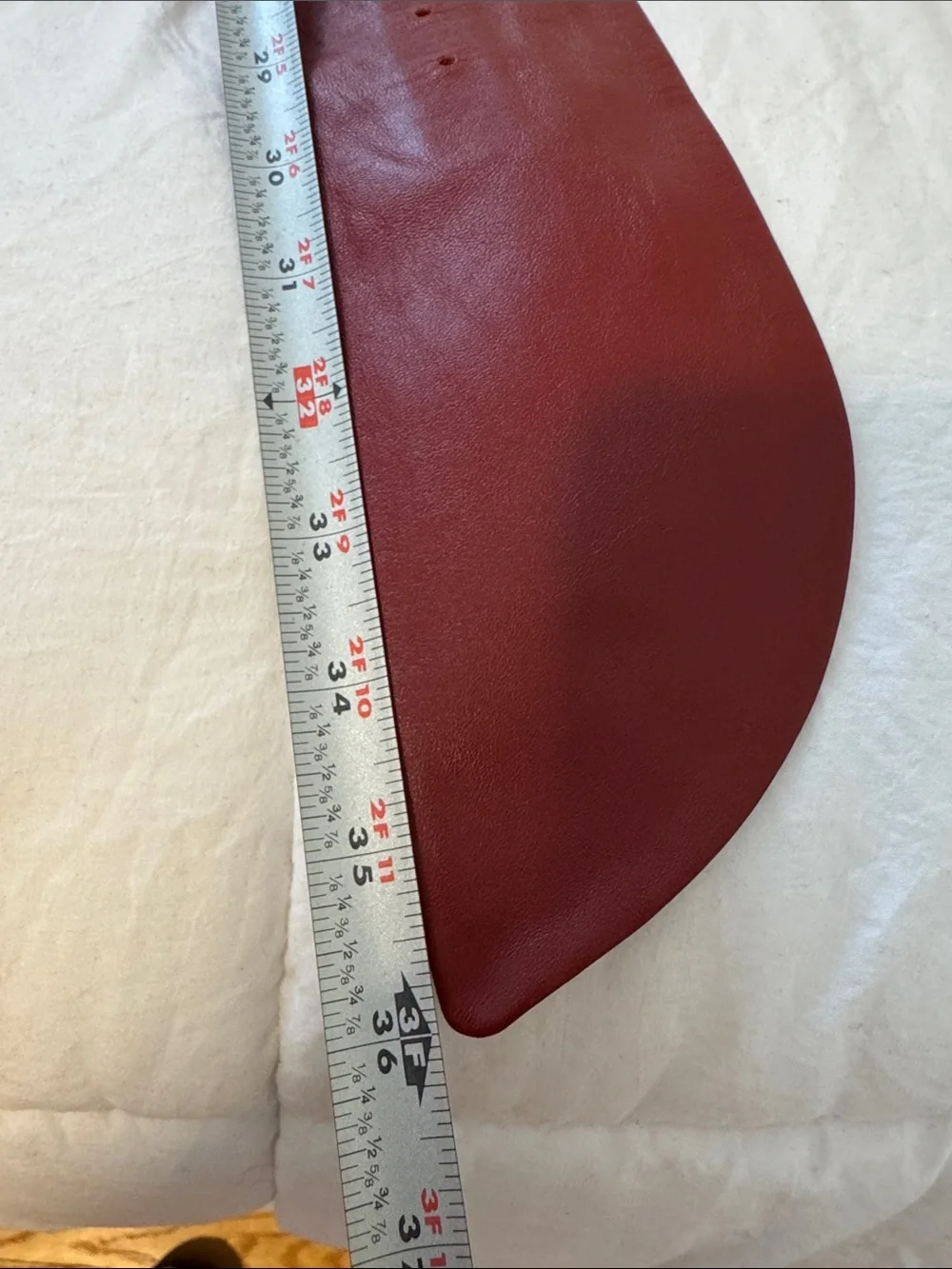 WCM New York Vintage Red Leather Statement Belt Oversized Buckle